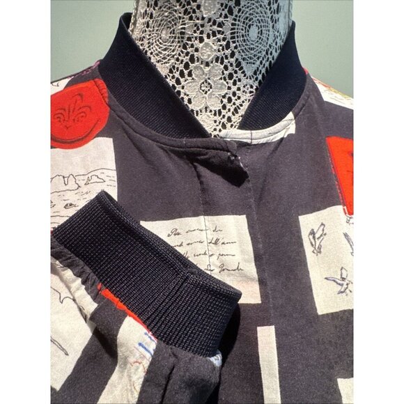 Milano made in ITALY, Women Blouse long sleeve, Size 38, Nautical print - Picture 7 of 13